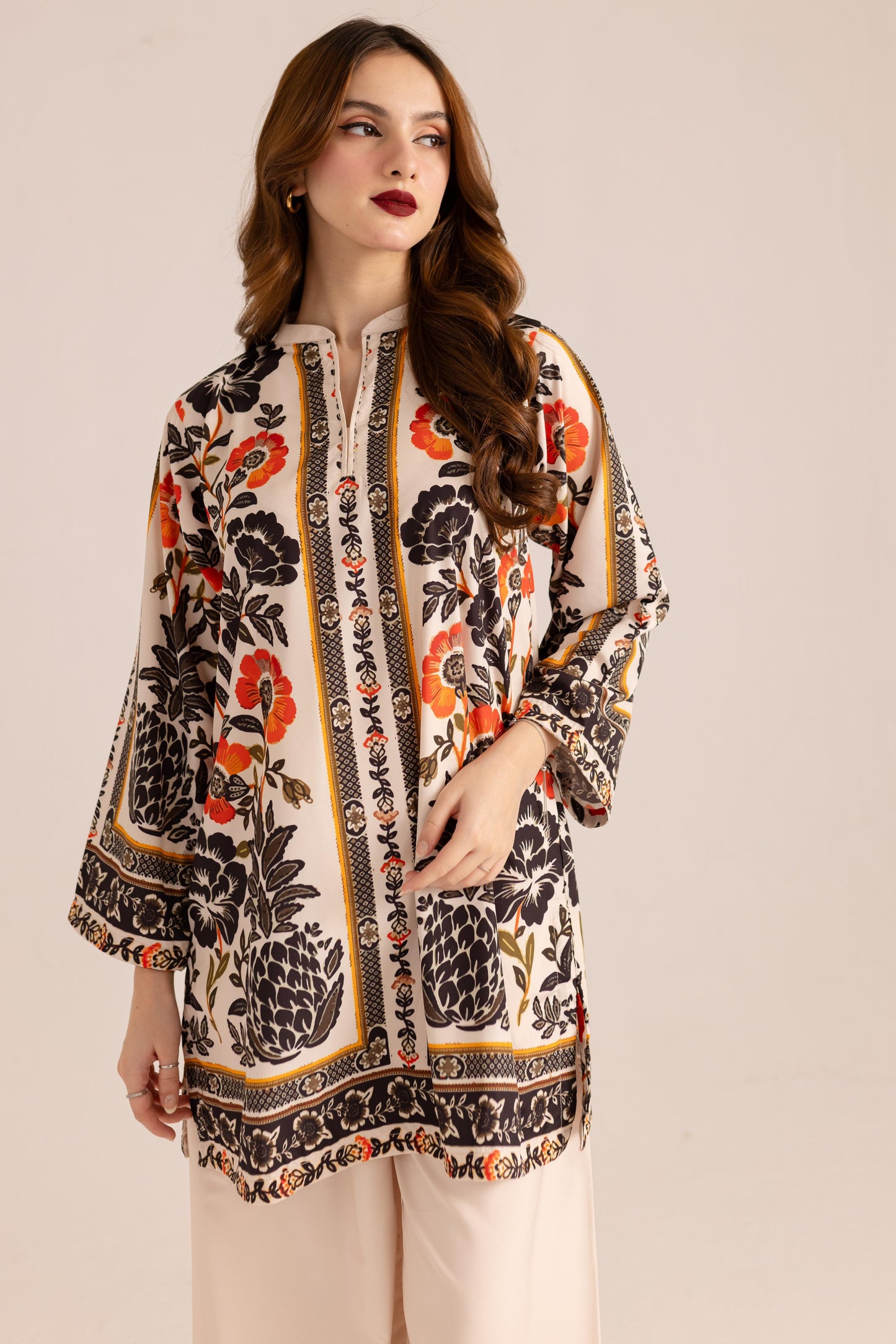 New Desinger Prited Party Wear Co-ord set D6123