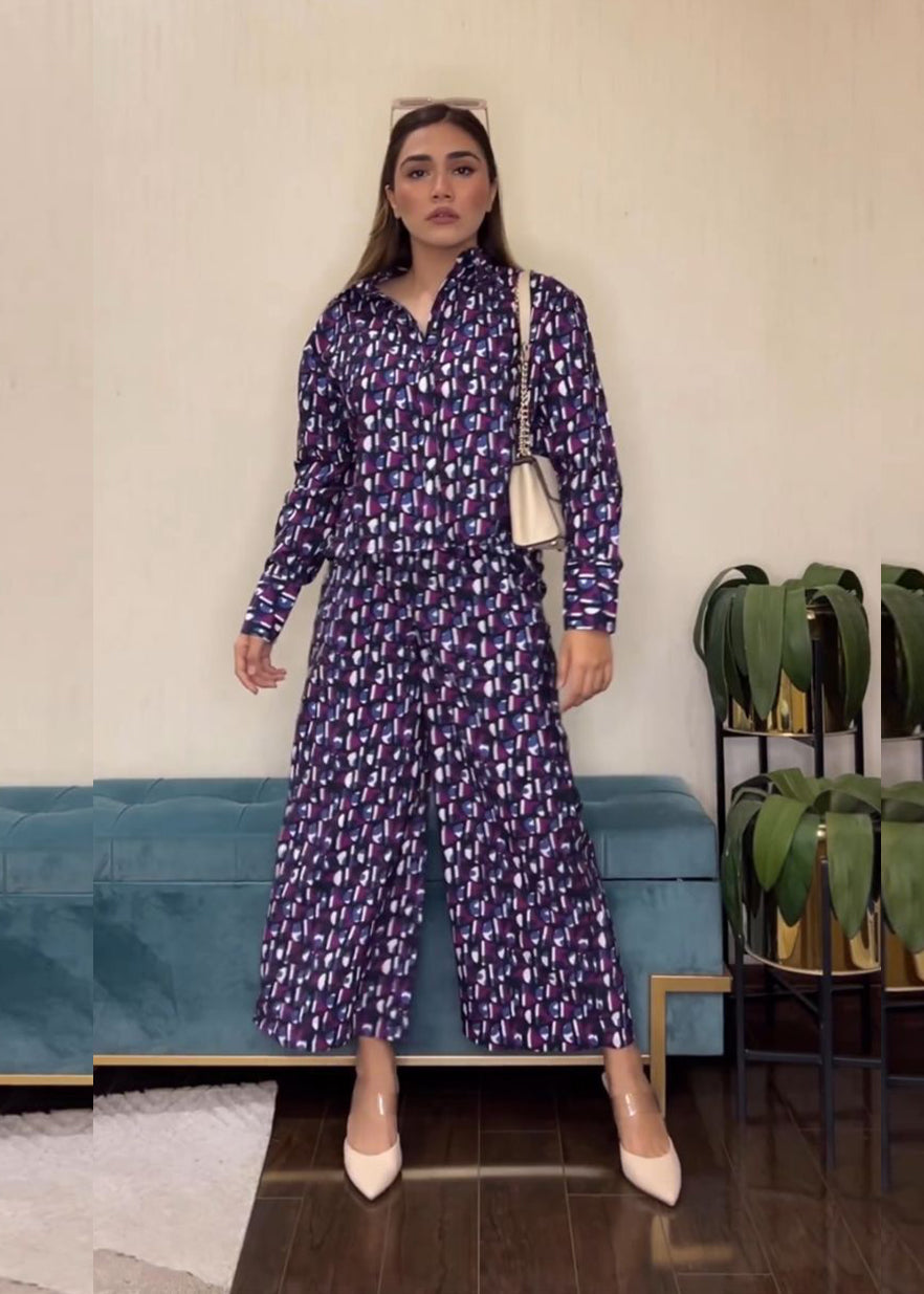 New Celebrity Style Muslin Cotton Co-ord Set D6326 - Kharidari