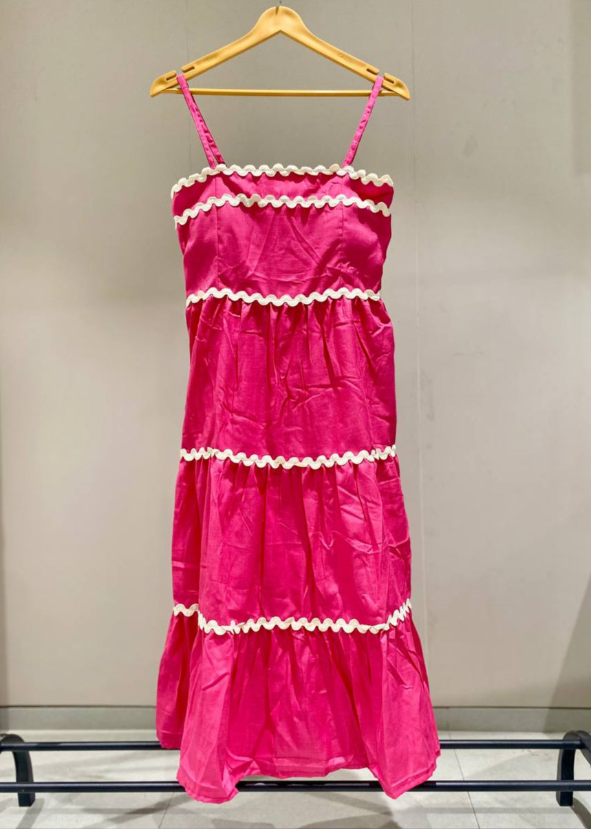 Stylish Look Cotton One Piece Dress D6138
