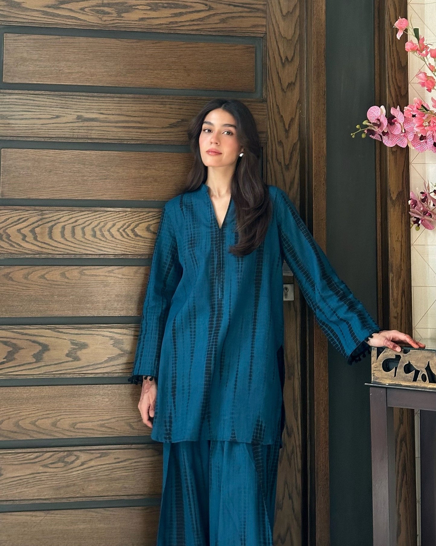 Blue Shibori Tie-Dye Co-ord Set D6300