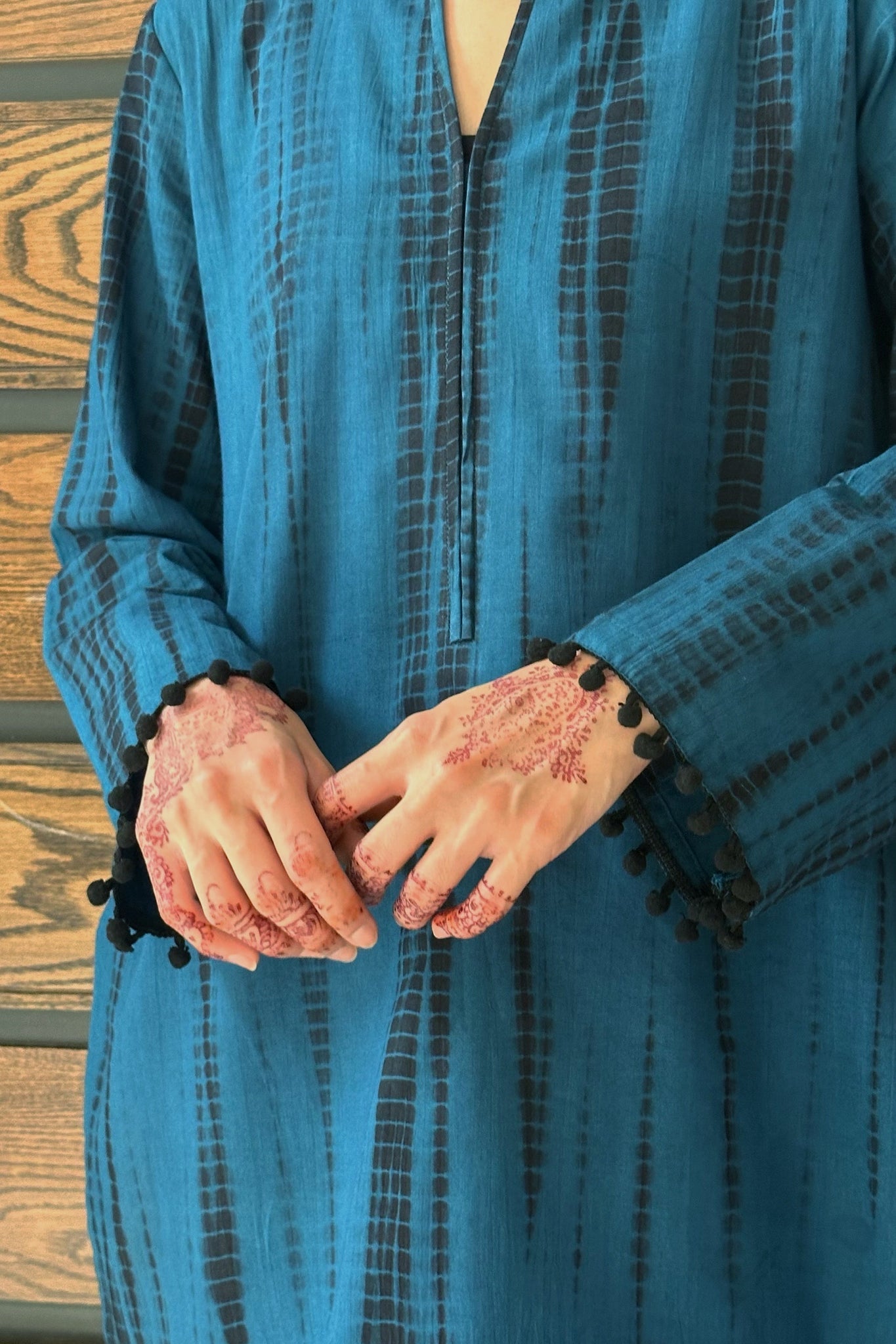 Blue Shibori Tie-Dye Co-ord Set D6300