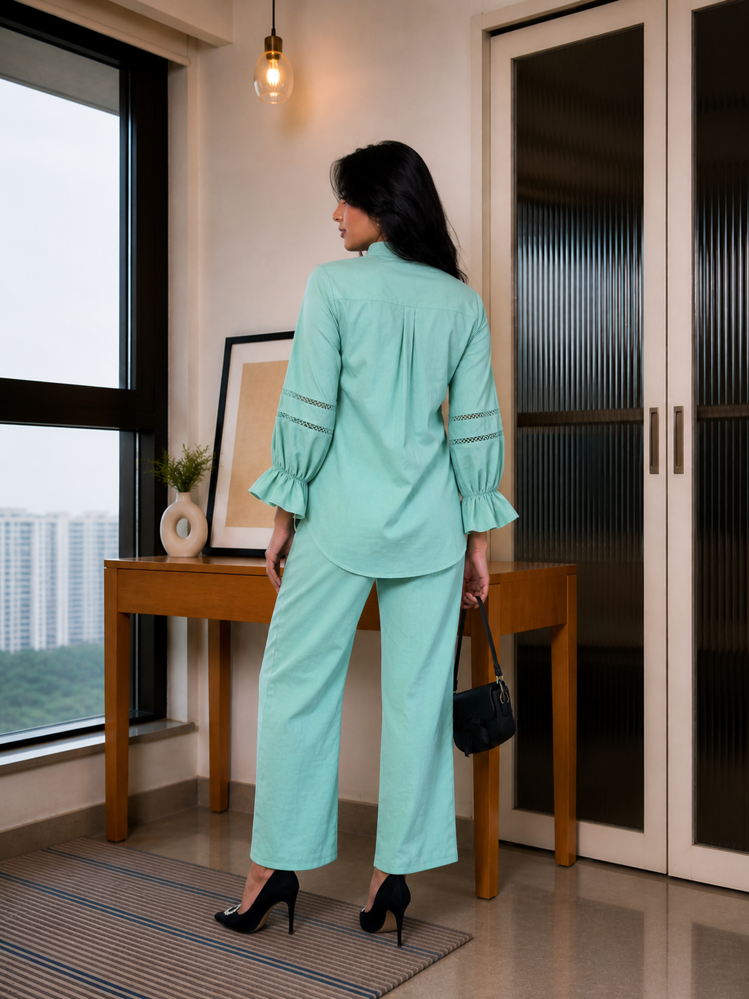 Glam & Glowing Green Co-ord Set D6199