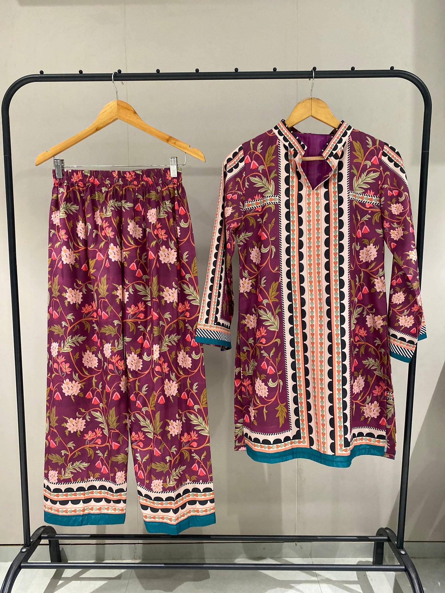 Designer Inspired Printed Co-ord Set D6189 - kharidari