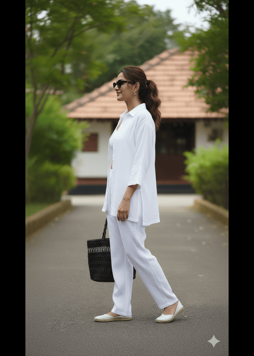 Classic Jam Cotton Shirt & Trousers Set D6288