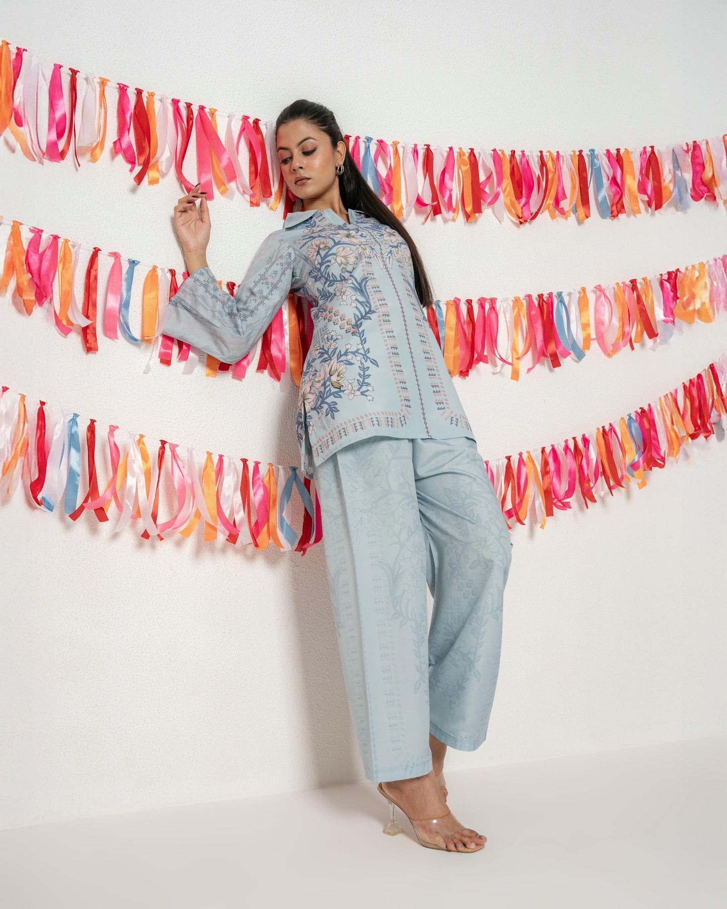 Off-Duty Vibes Co-ord Set D6241 - kharidari