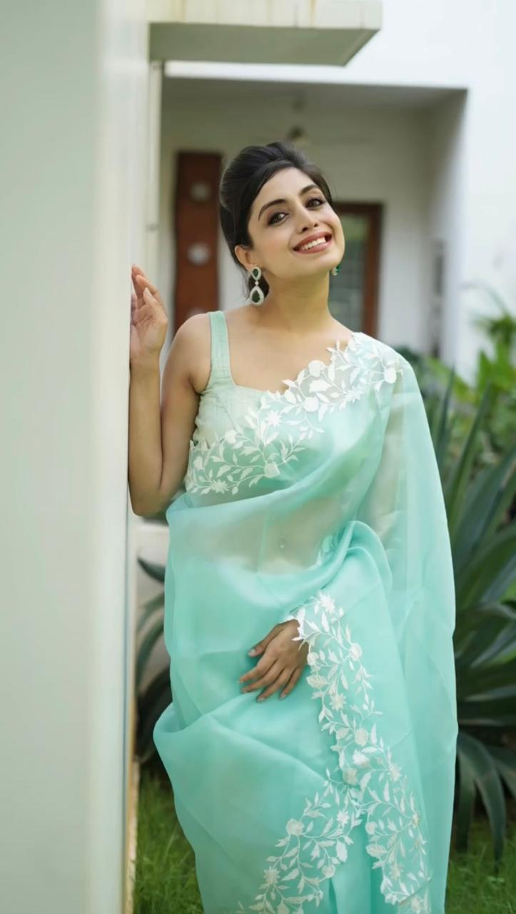 Trendy Organza Silk Saree VT-635