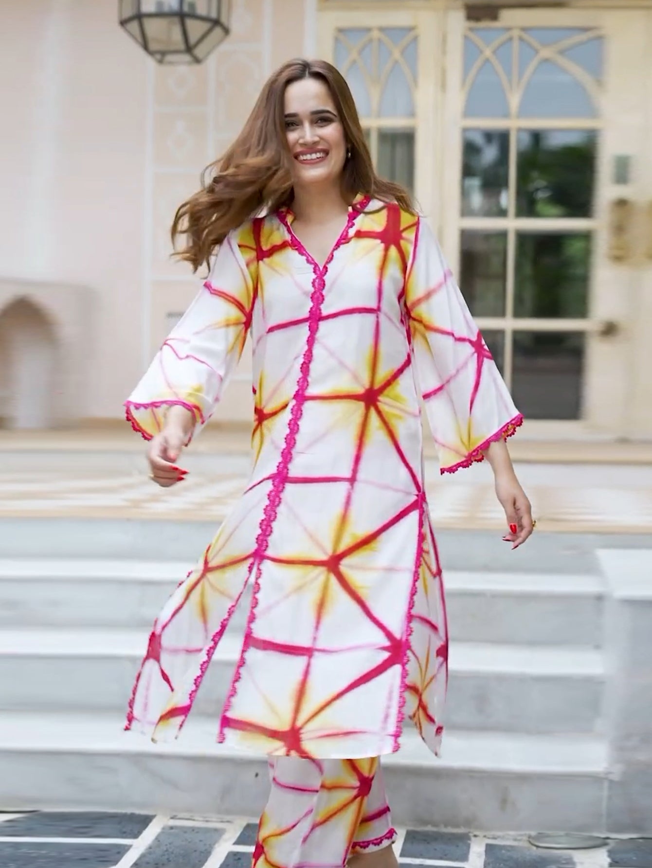 Attractive Printed Party wear Co-ord VT-01197