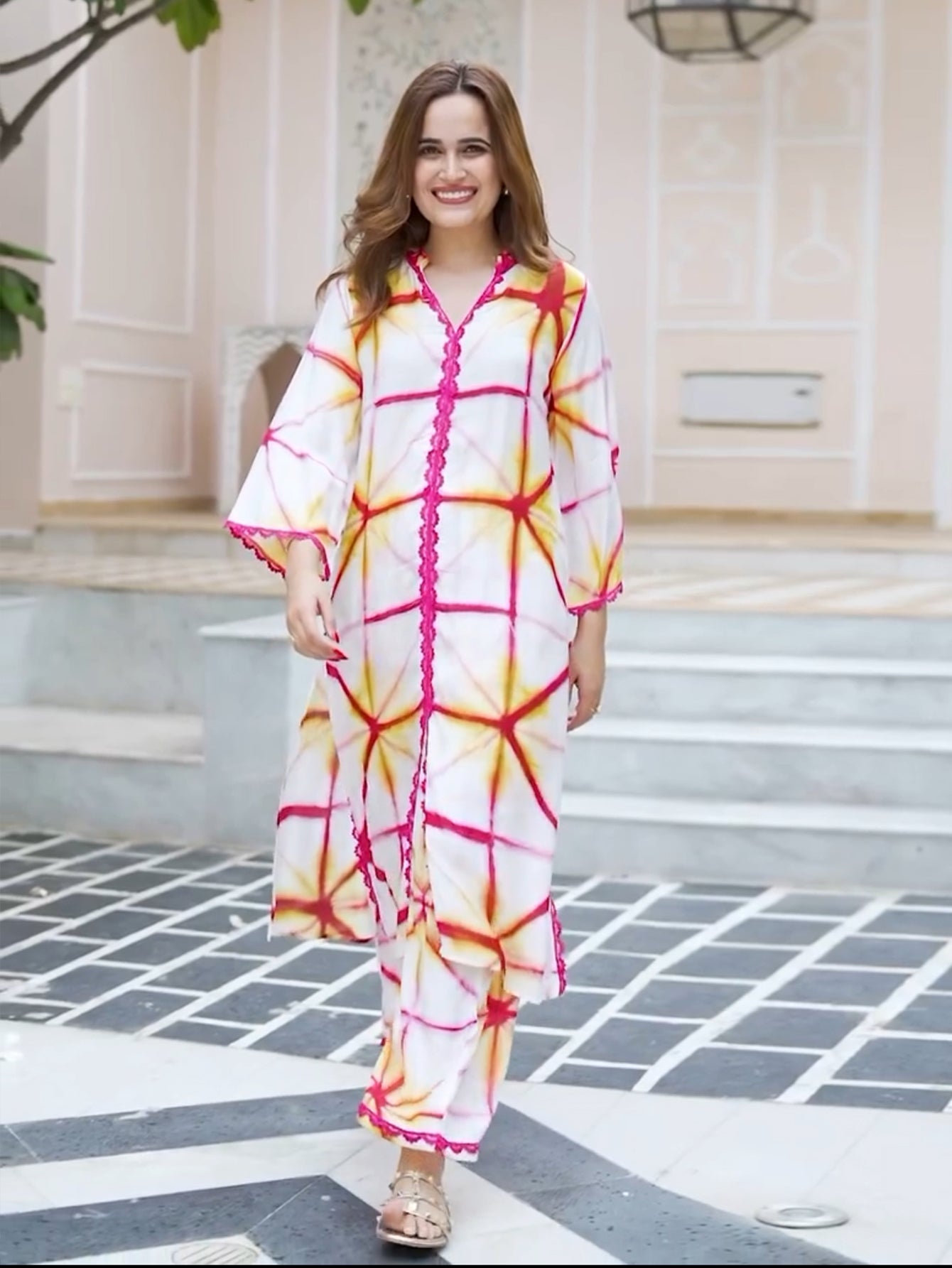 Attractive Printed Party wear Co-ord VT-01197