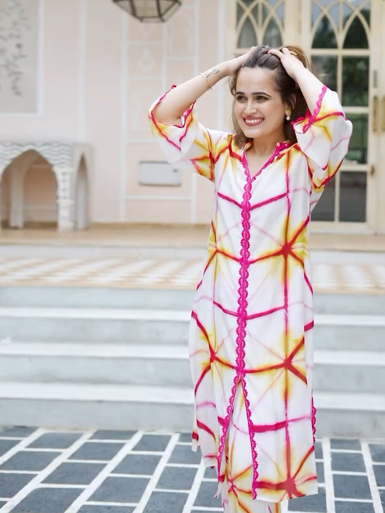 Attractive Printed Party wear Co-ord VT-01197