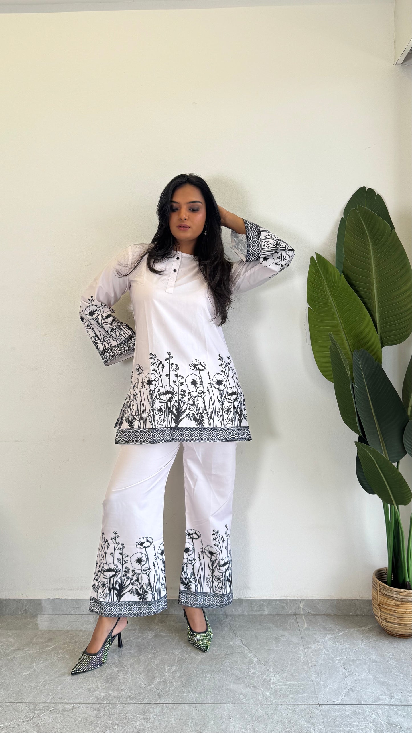 Chic & Comfy Raymond Cotton Flower Co-ord Set