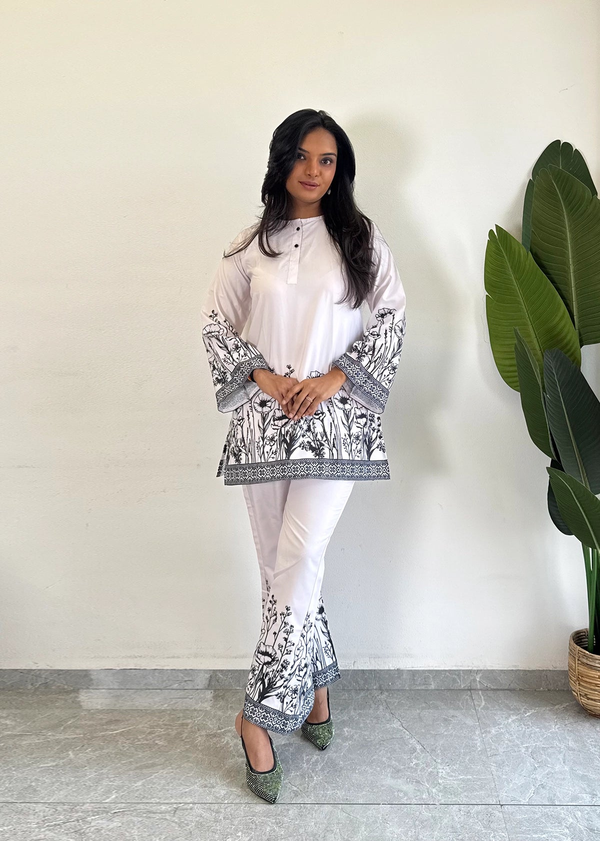 Chic & Comfy Raymond Cotton Flower Co-ord Set