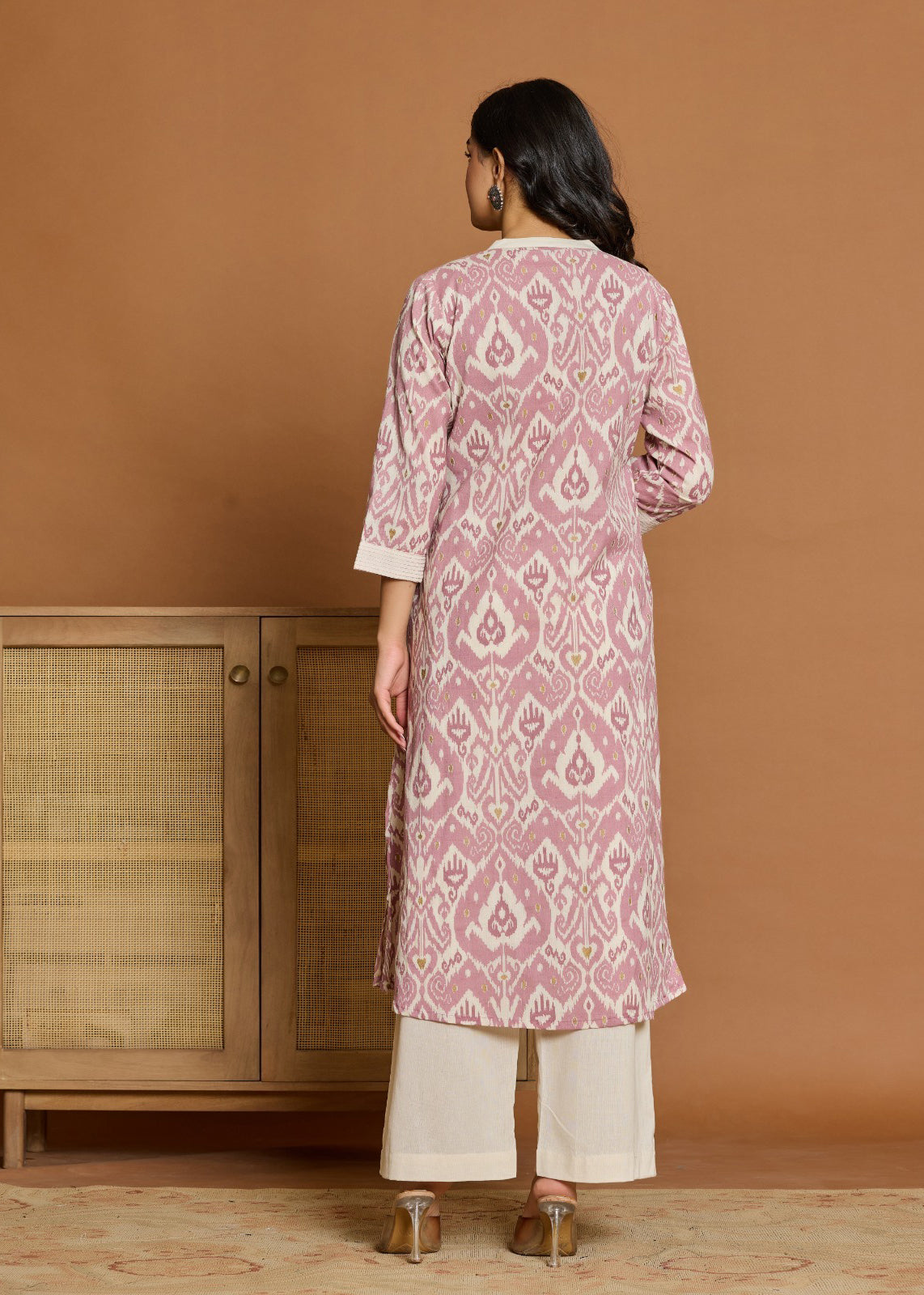 Chic Ikkat Vibes in a Pure Cotton Co-ord Set D6247 - kharidari