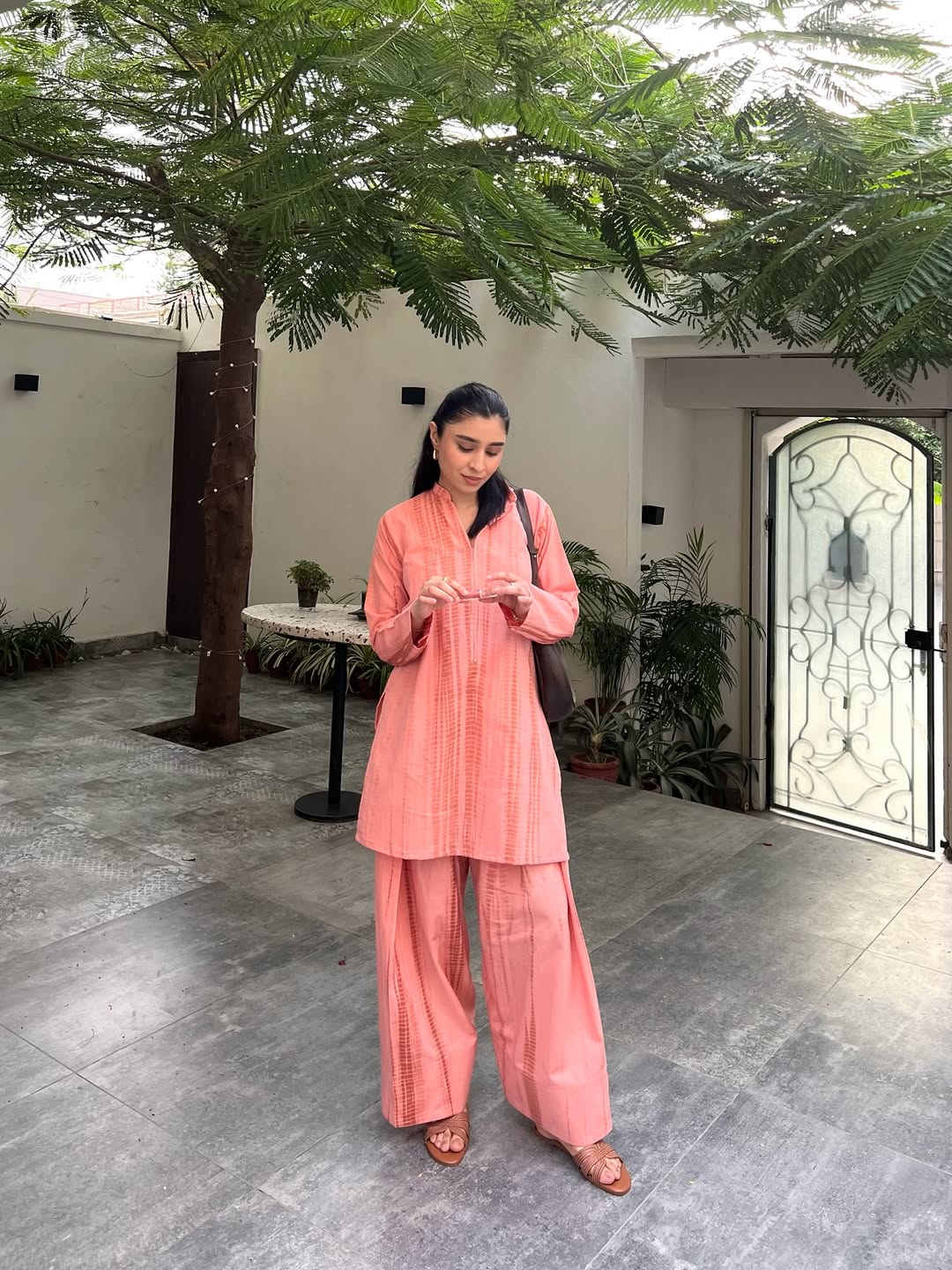 Blush Shibori Tie-Dye Co-ord Set D6301