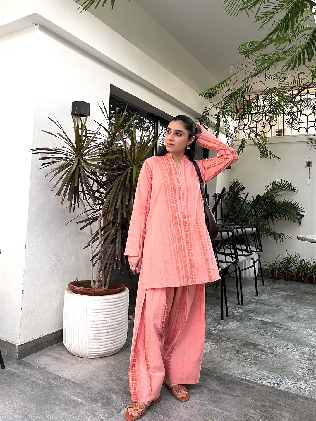 Blush Shibori Tie-Dye Co-ord Set D6301