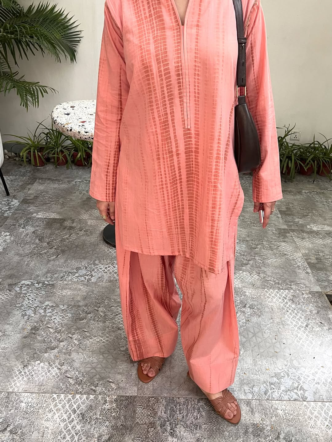 Blush Shibori Tie-Dye Co-ord Set D6301