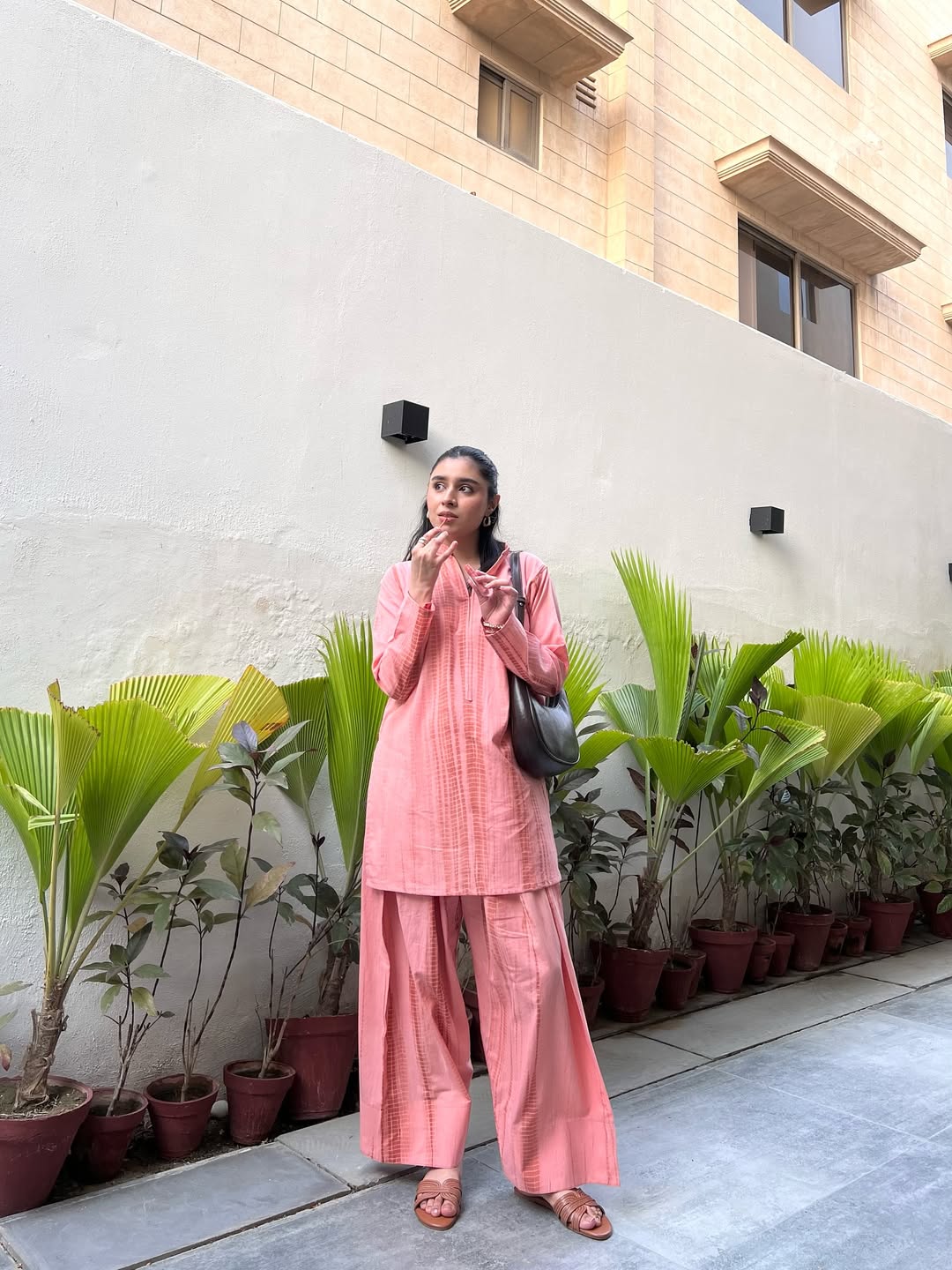 Blush Shibori Tie-Dye Co-ord Set D6301