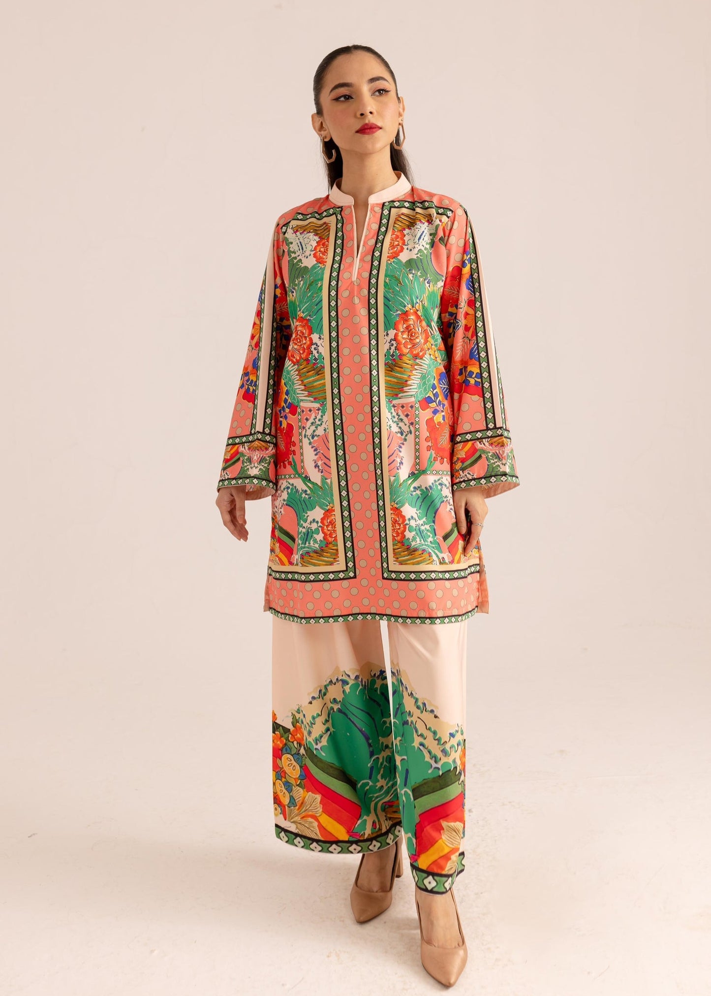Elegant Malai Satin Co-ord Set β Soft, Stylish & Comfortable D6111