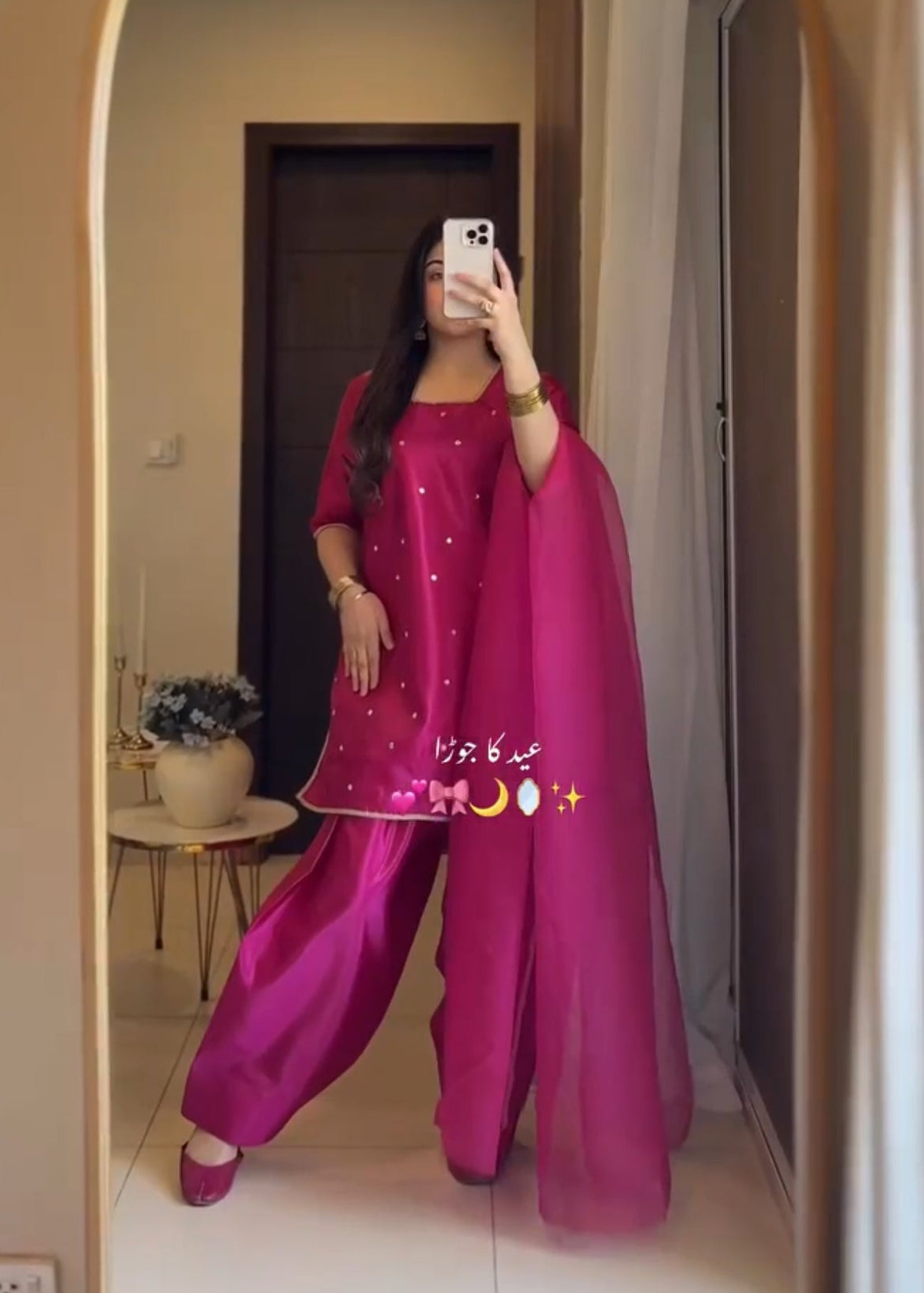 Ethereal Elegance Roman Silk Georgette Suit Set with Dupatta D6191
