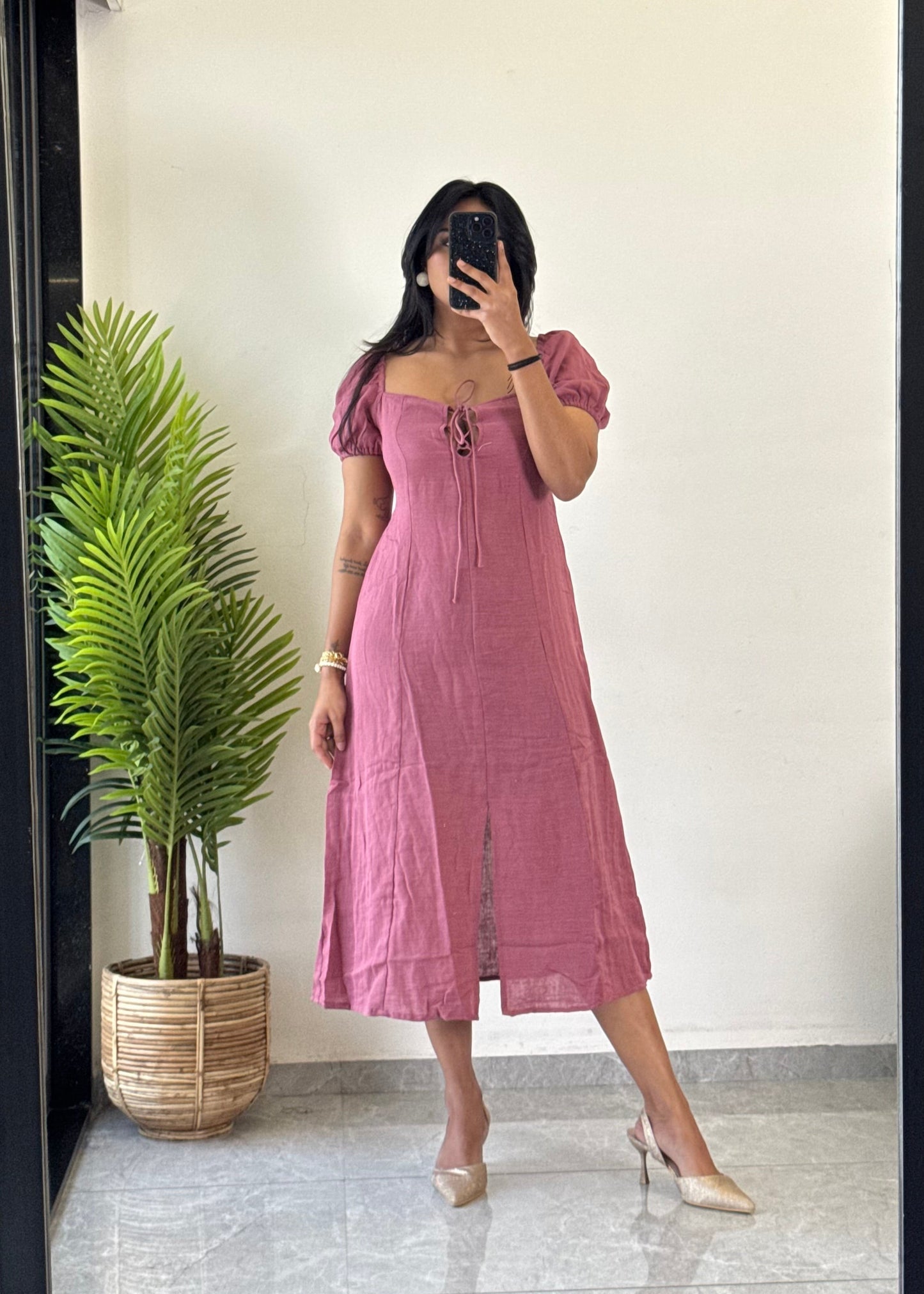 Gorgeous Look Cotton One Piece Dress D6136