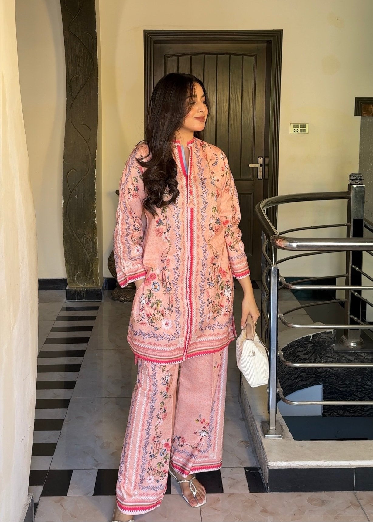 Raymond Cotton Blossom Co-ord Set D6161 - kharidari