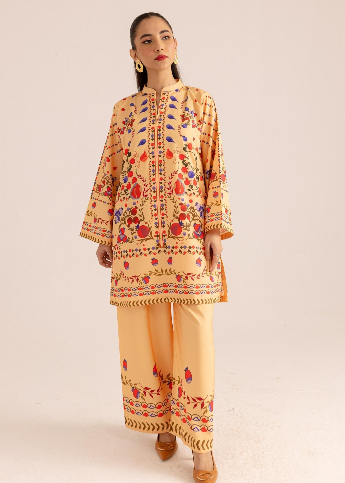 Stylish Malai Satin Co ord Set D6112