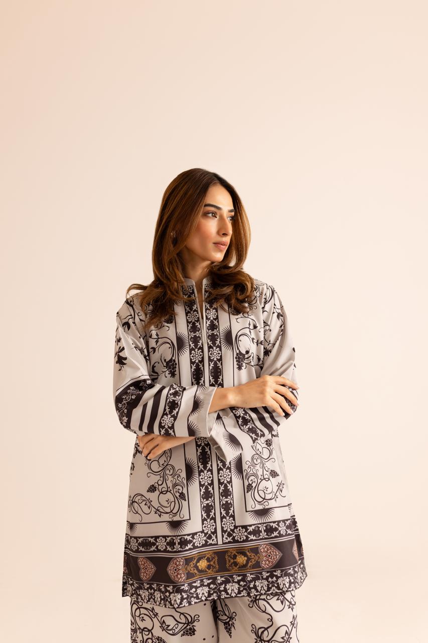 Stylish Printed Polycotton Co-ord Set D6068