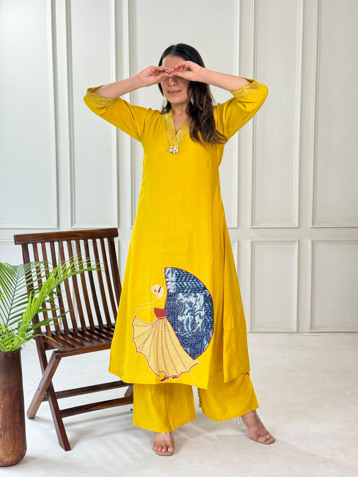 Trendy Roman Silk Embroidered Kurta Set for Festive & Party Wear