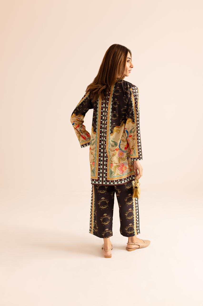 Unique Stylish Poly Cotton Co-ord Set – D6047