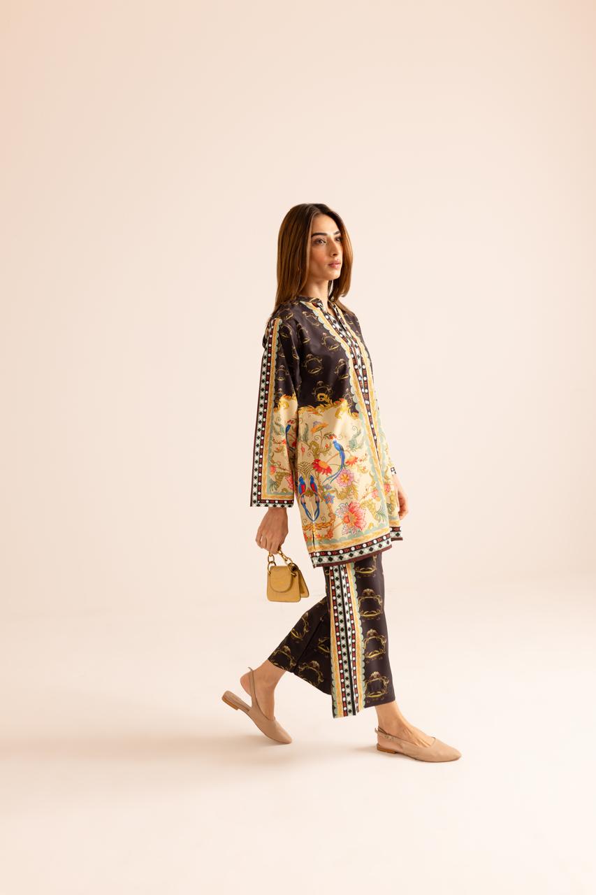 Unique Stylish Poly Cotton Co-ord Set – D6047