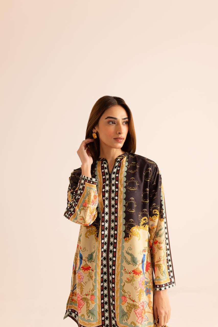 Unique Stylish Poly Cotton Co-ord Set – D6047