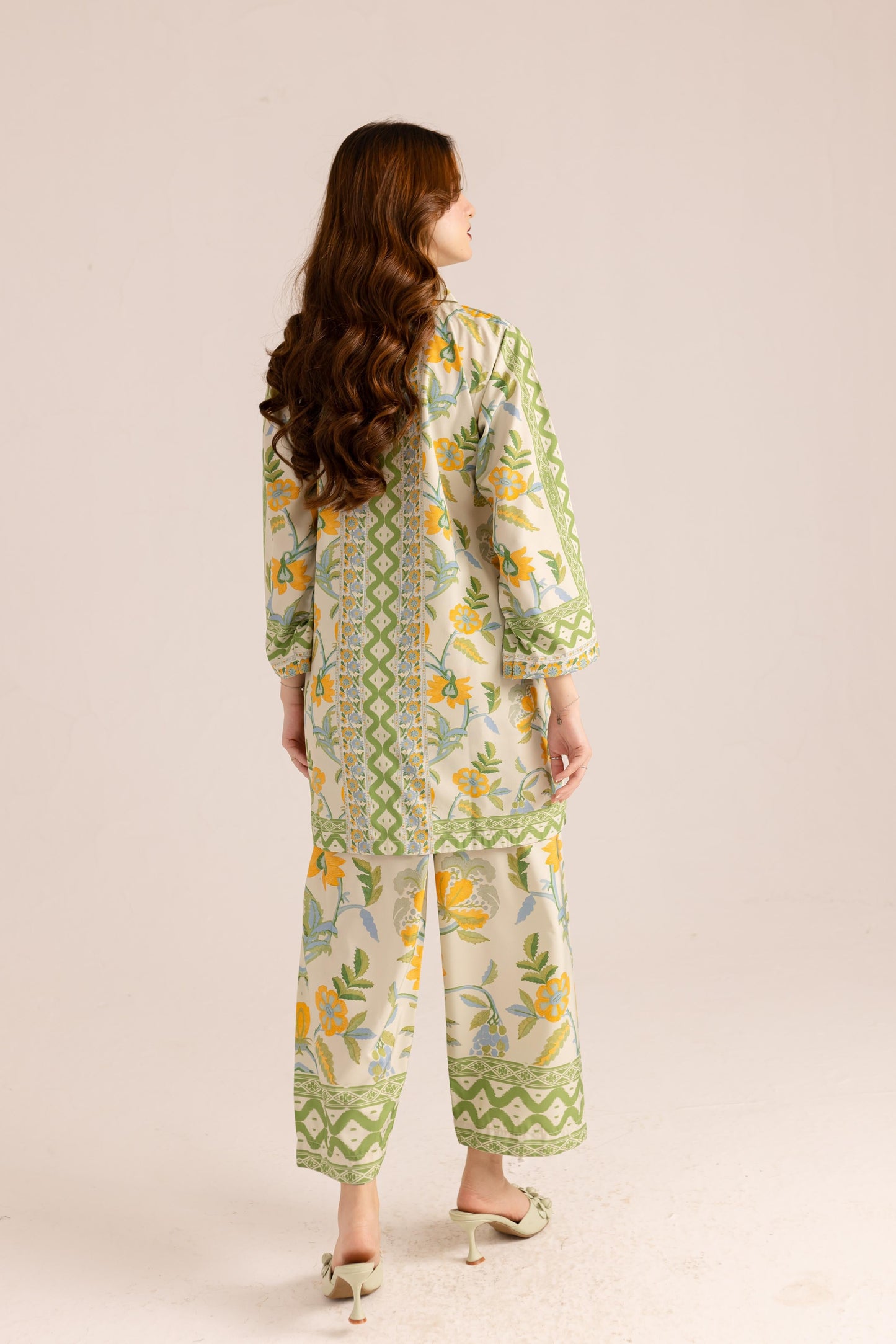 Womens Trendy Flower Printed co-ord Set D6121