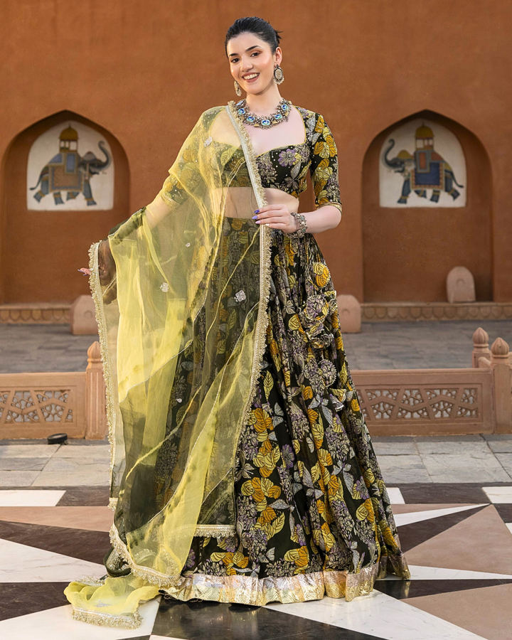 Mayra Chanderi Lehenga Set D5004