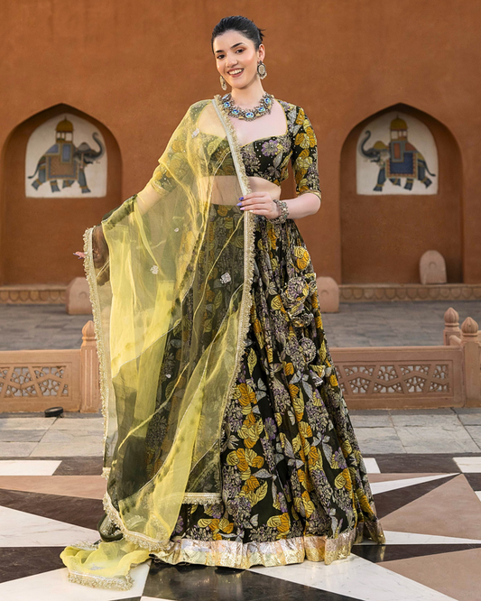 Mayra Chanderi Lehenga Set D5004