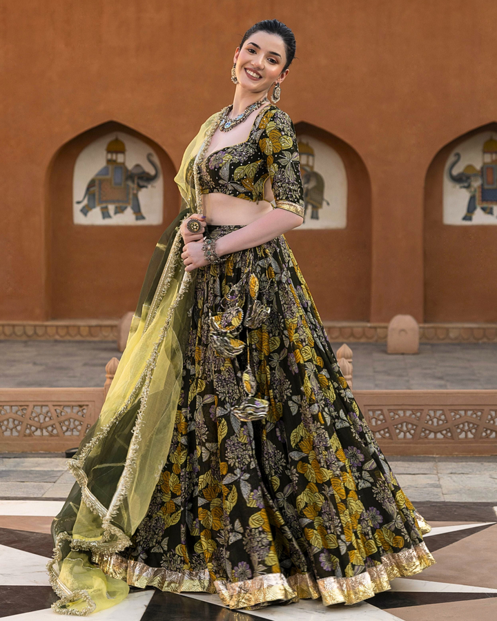 Mayra Chanderi Lehenga Set D5004