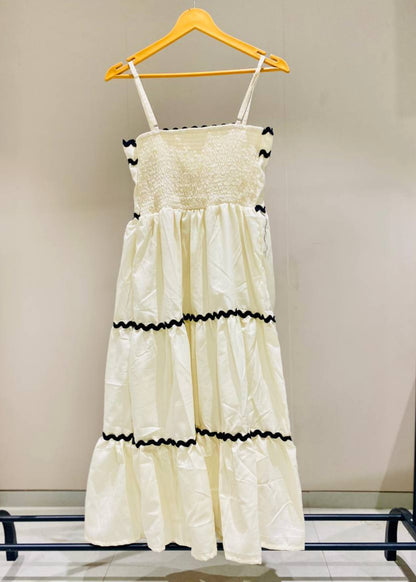 Stylish Look Cotton One Piece Dress D6138