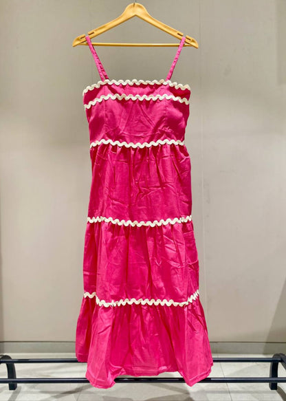 Stylish Look Cotton One Piece Dress D6138