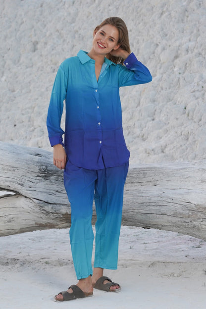 Women’s Fashionable Dual Color Co-Ord Set D01129 - kharidari