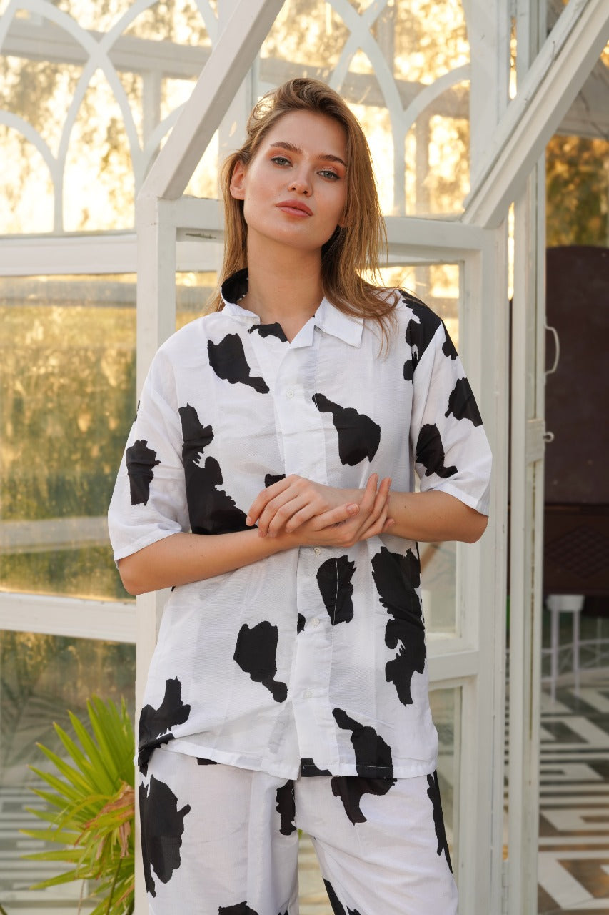 Unique Black and White Art Co-ord set VT6032 - kharidari