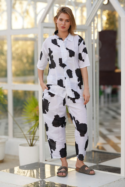 Unique Black and White Art Co-ord set VT6032 - kharidari