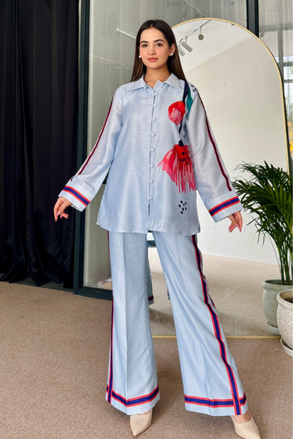 Blue Horizon Co-ord Set D6108 - kharidari