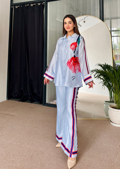 Blue Horizon Co-ord Set D6108 - kharidari