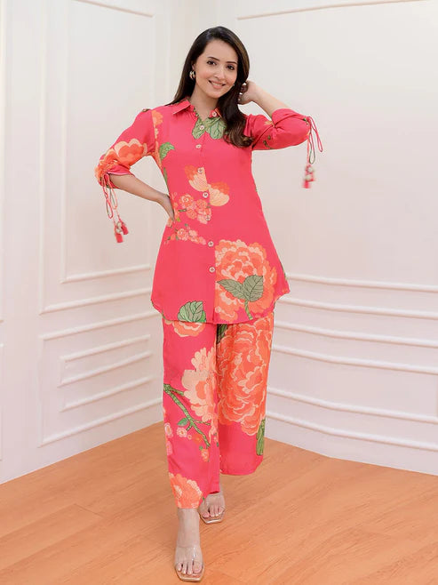 Beautiful Flower Print Co-ord D5025