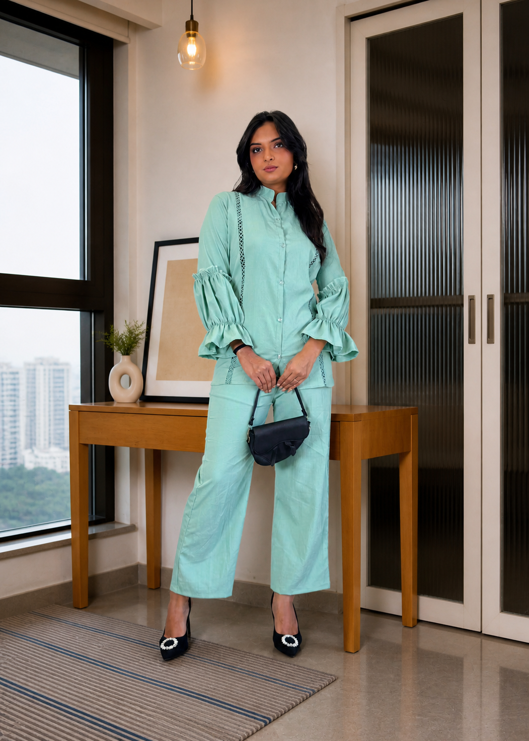 Cool & Confident Grey Party wear Co-ord Set