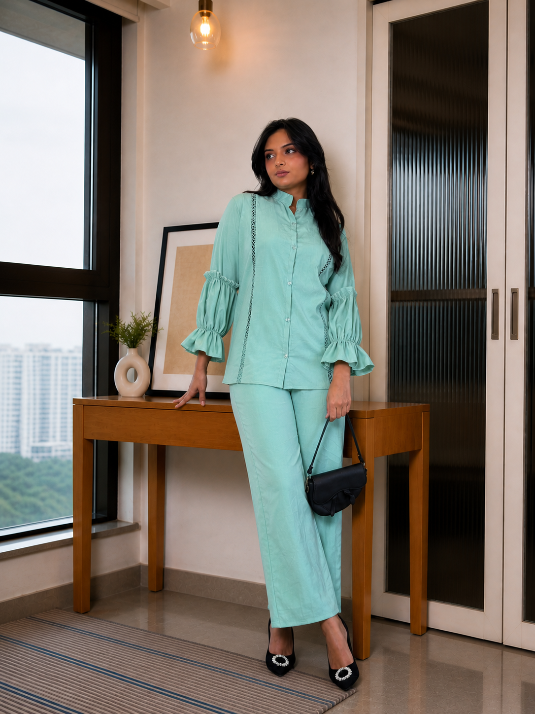 Cool & Confident Grey Party wear Co-ord Set