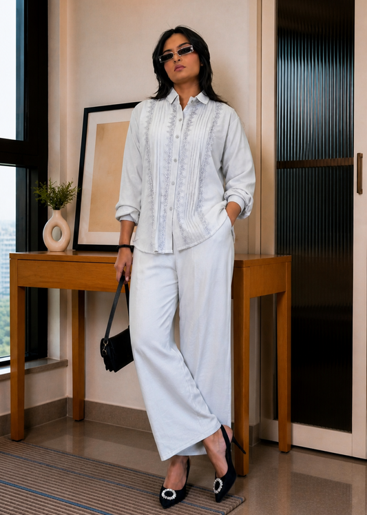 Cool & Confident Grey Party wear Co-ord Set