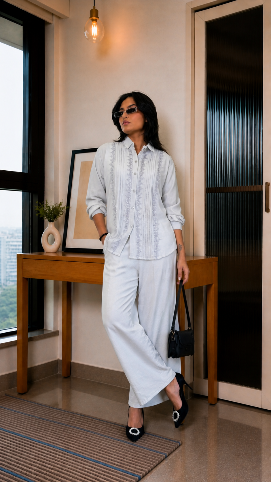Cool & Confident Grey Party wear Co-ord Set
