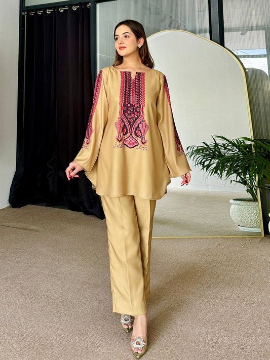 Sunlit Sage Coord Set D6052 - kharidari