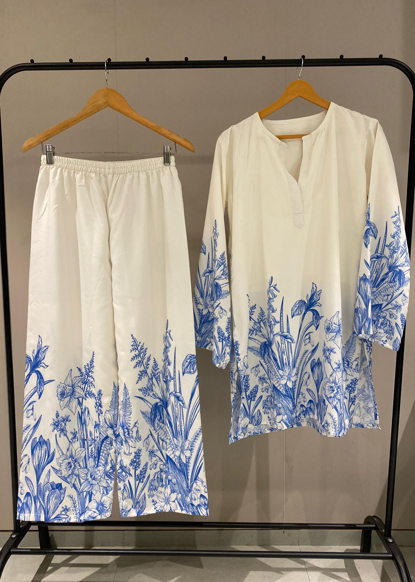 Comfortable Raymond Cotton Flower Print Cotton Co-ord D6159 - kharidari