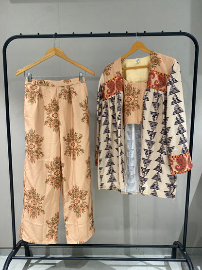 Fashion in Harmony: Premium Cord Set for Elevated Style D6176 - kharidari