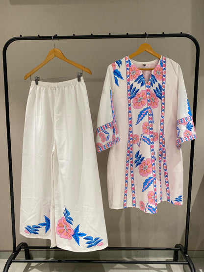 Vibrant Vibes Printed Co-ord Set D6188 - kharidari